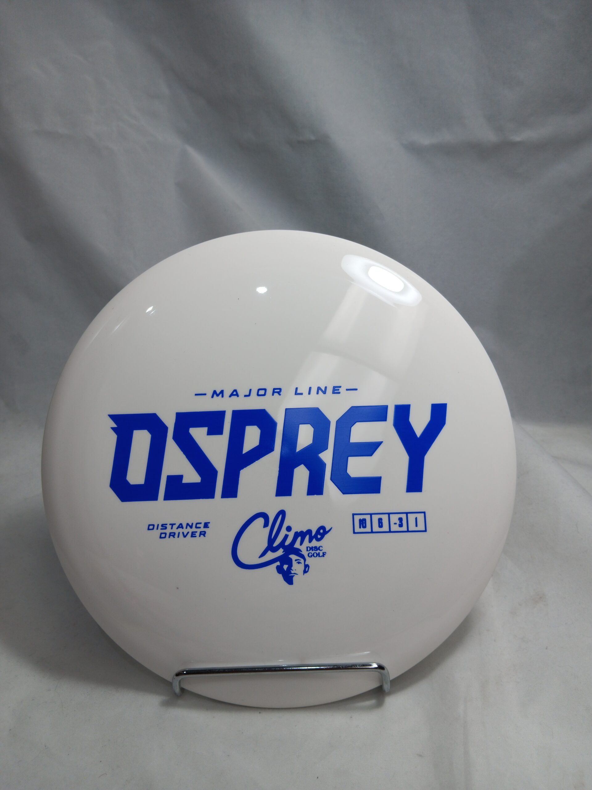 Climo Disc Golf Osprey - Major Line 172g (White/Blue Foil)