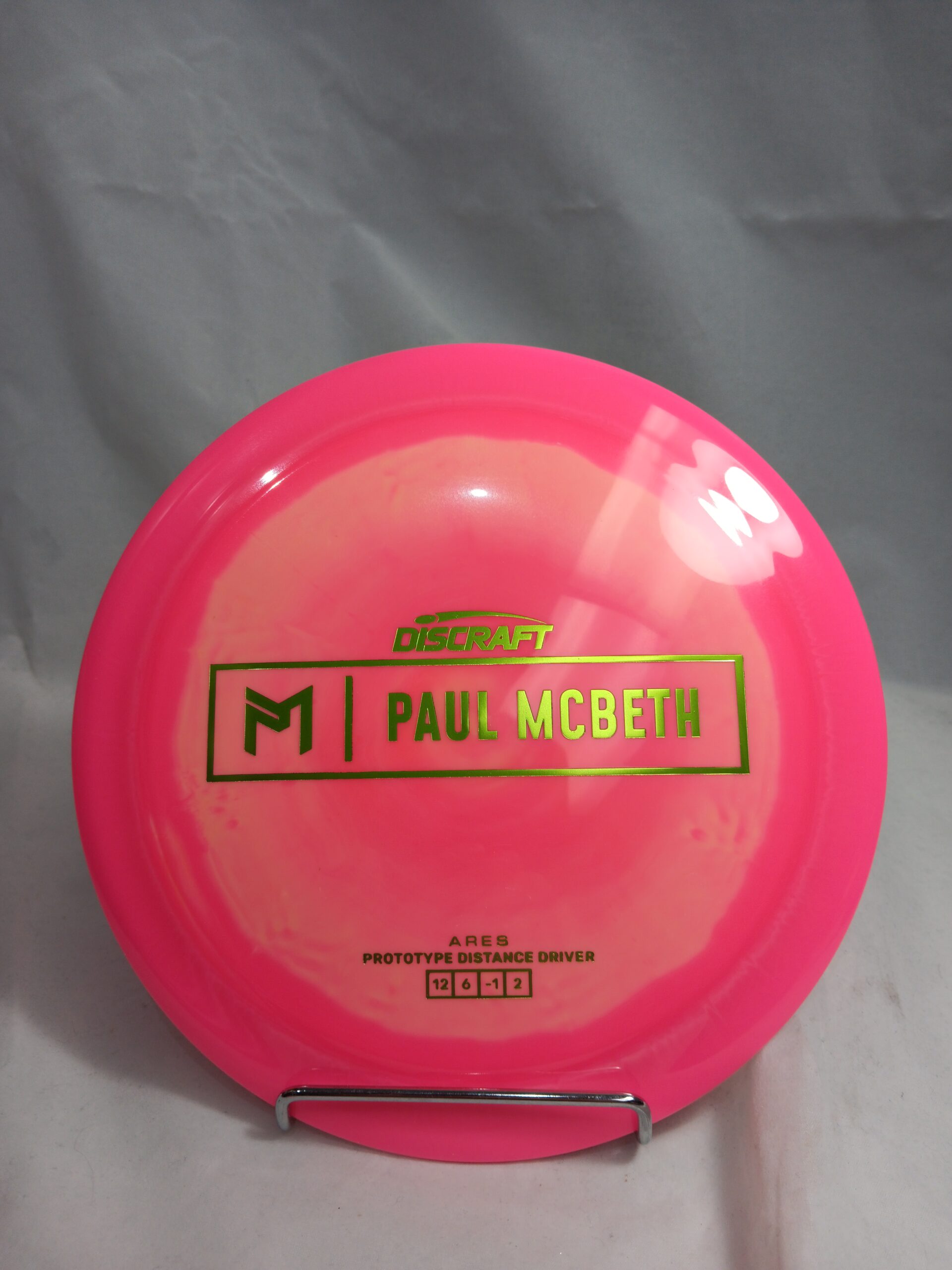 Discraft Ares - Paul McBeth Prototype 174g (Pink/Orange With Green Foil)