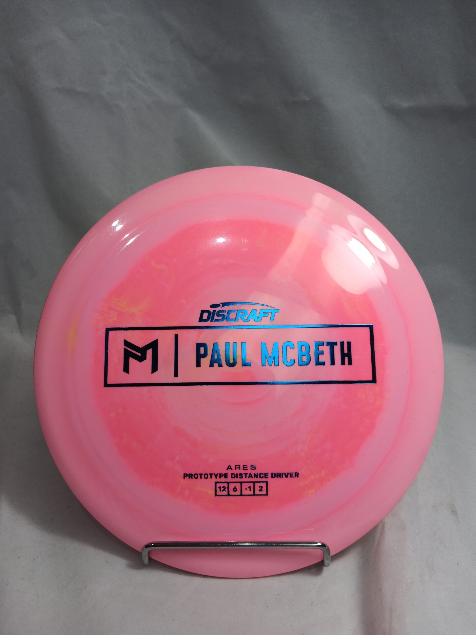 Discraft Ares - Paul McBeth Prototype 175g (Pink/Orange With Blue Foil)