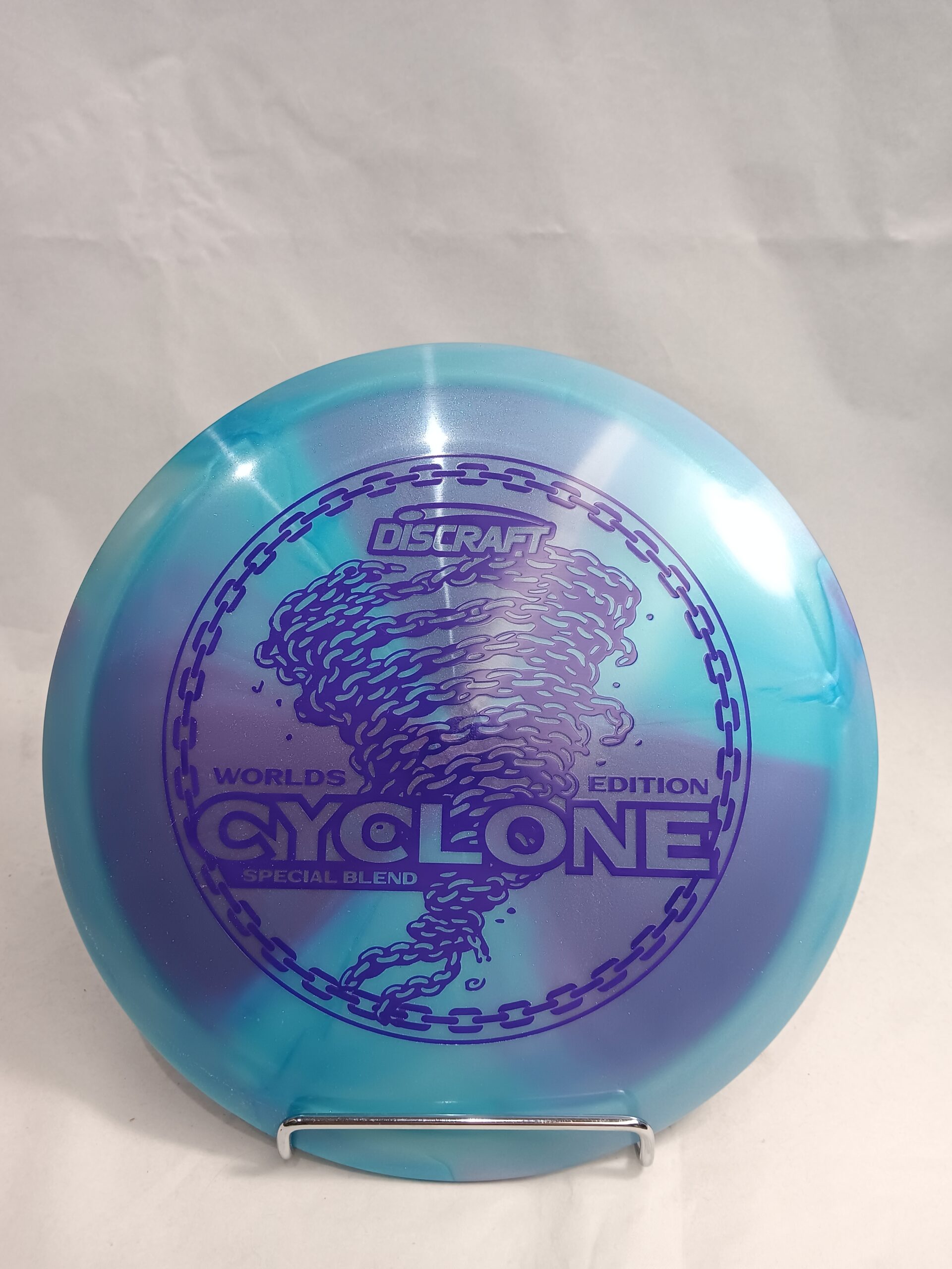 Discraft Cyclone - “Chainstorm” 2026 Tour Series Blend 170-172g (Blue/Purple With Purple Foil)